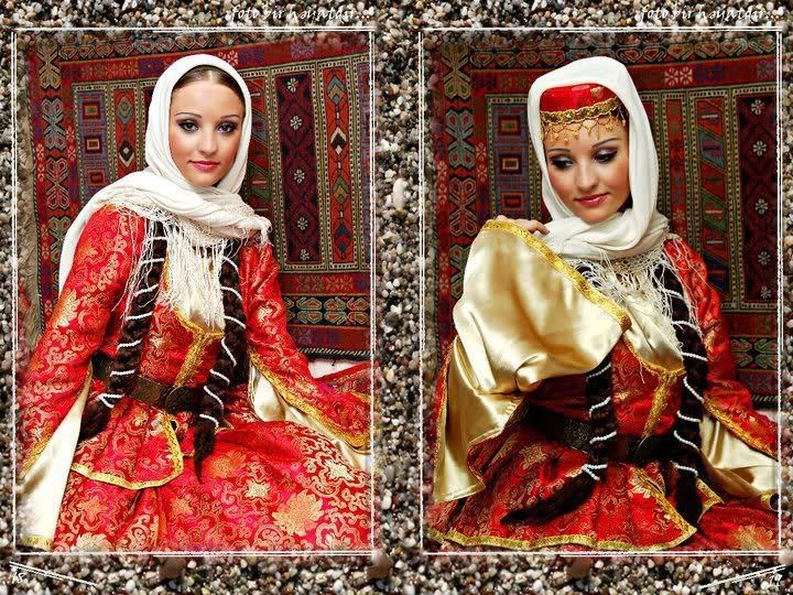سوم مردم آذربایجان : لباس سنتی زنان در آذربایجان