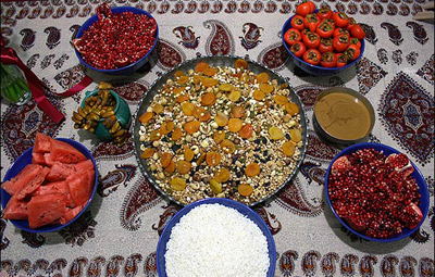 خوراکی‌های شب چله شیرازی ها